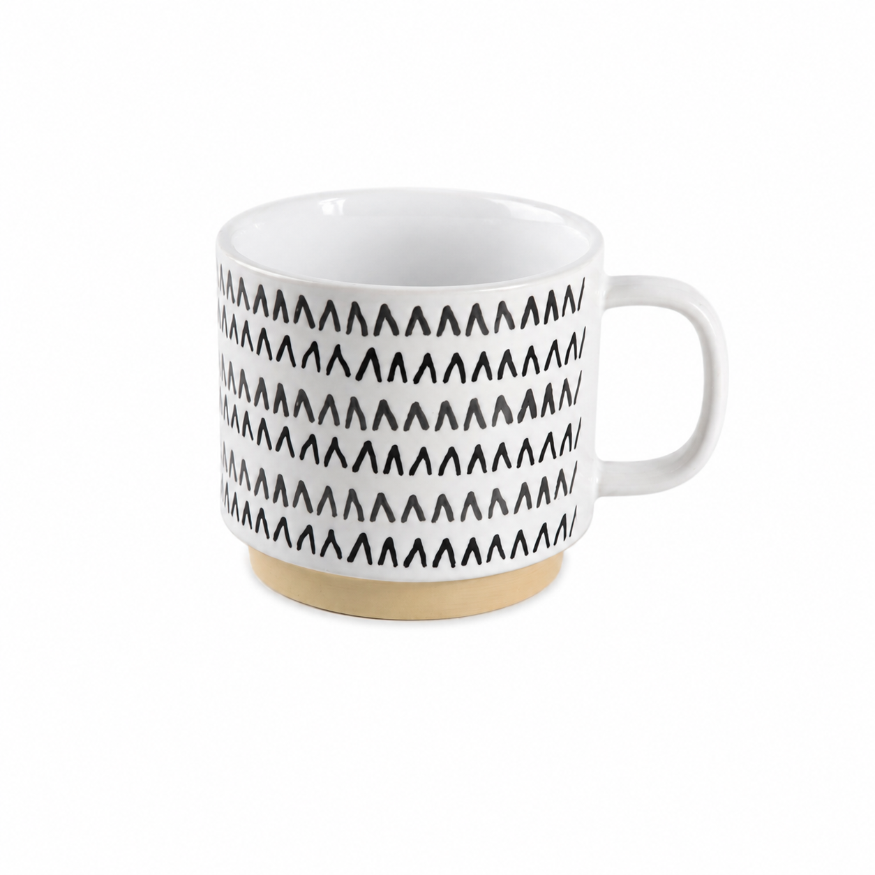 Personalisierte, zeitgemäße Steingut-Tasse für den täglichen Kaffee