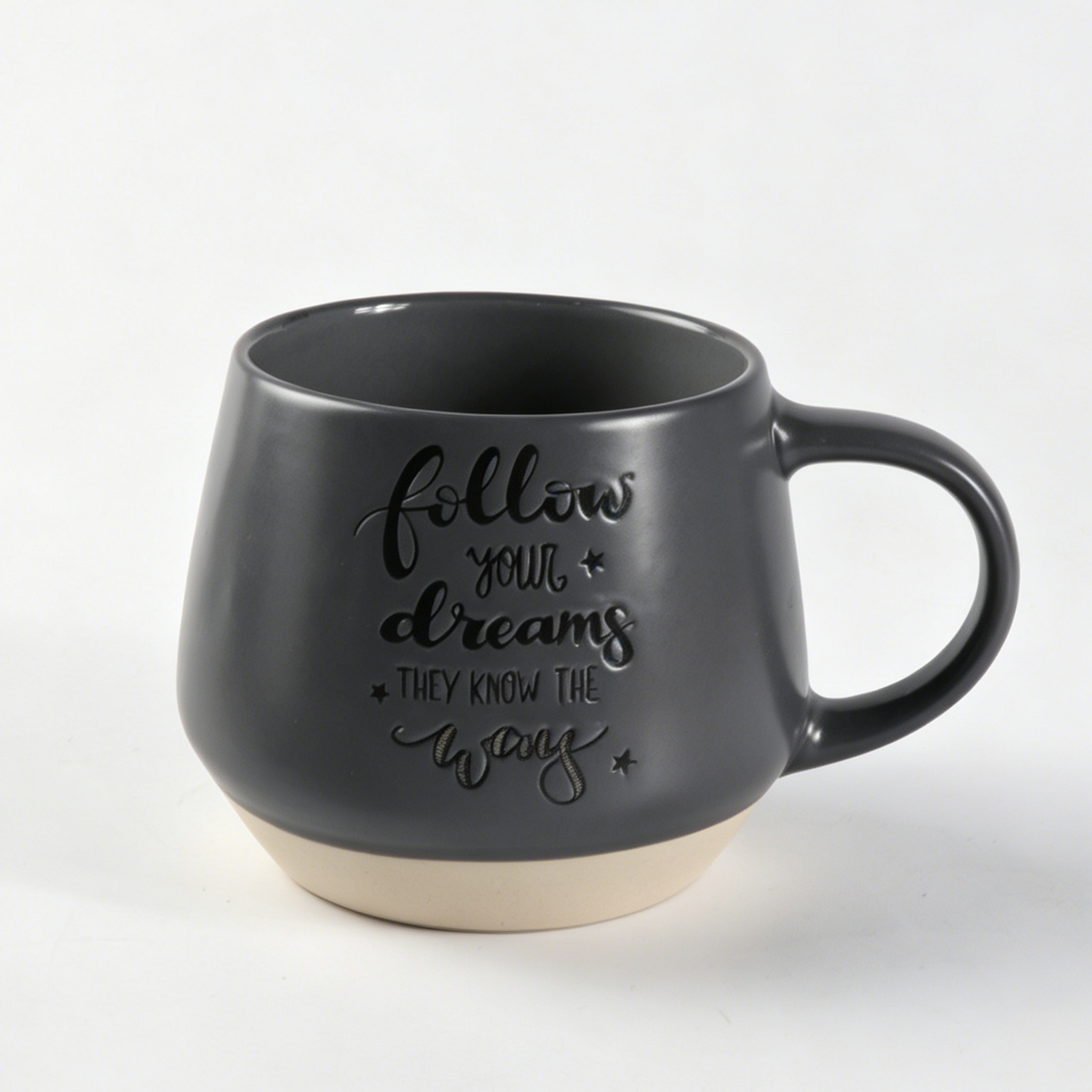 Große Tasse mit inspirierendem Spruch