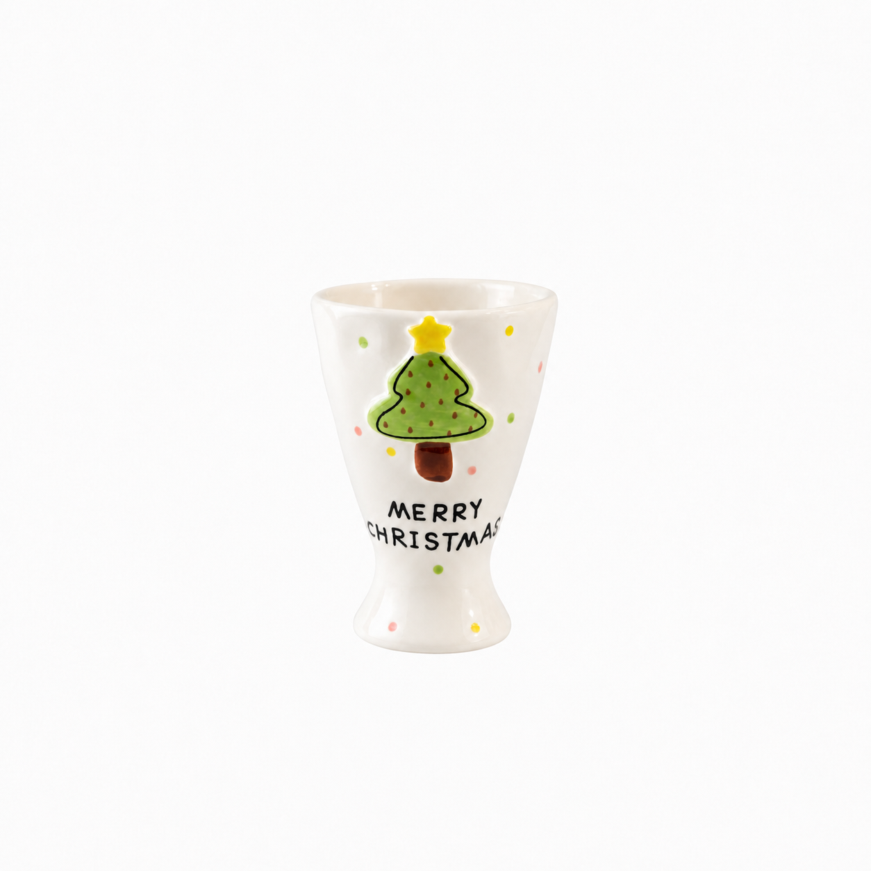 Niedliche Weihnachtsbaum-Keramiktasse – festliches Feiertagsgeschirr als originelles Geschenk