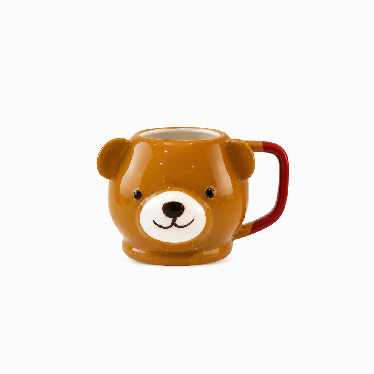 Cute Teddy Bear Ceramic Mug 3D Animal Coffee Cup Festive Holiday Gift