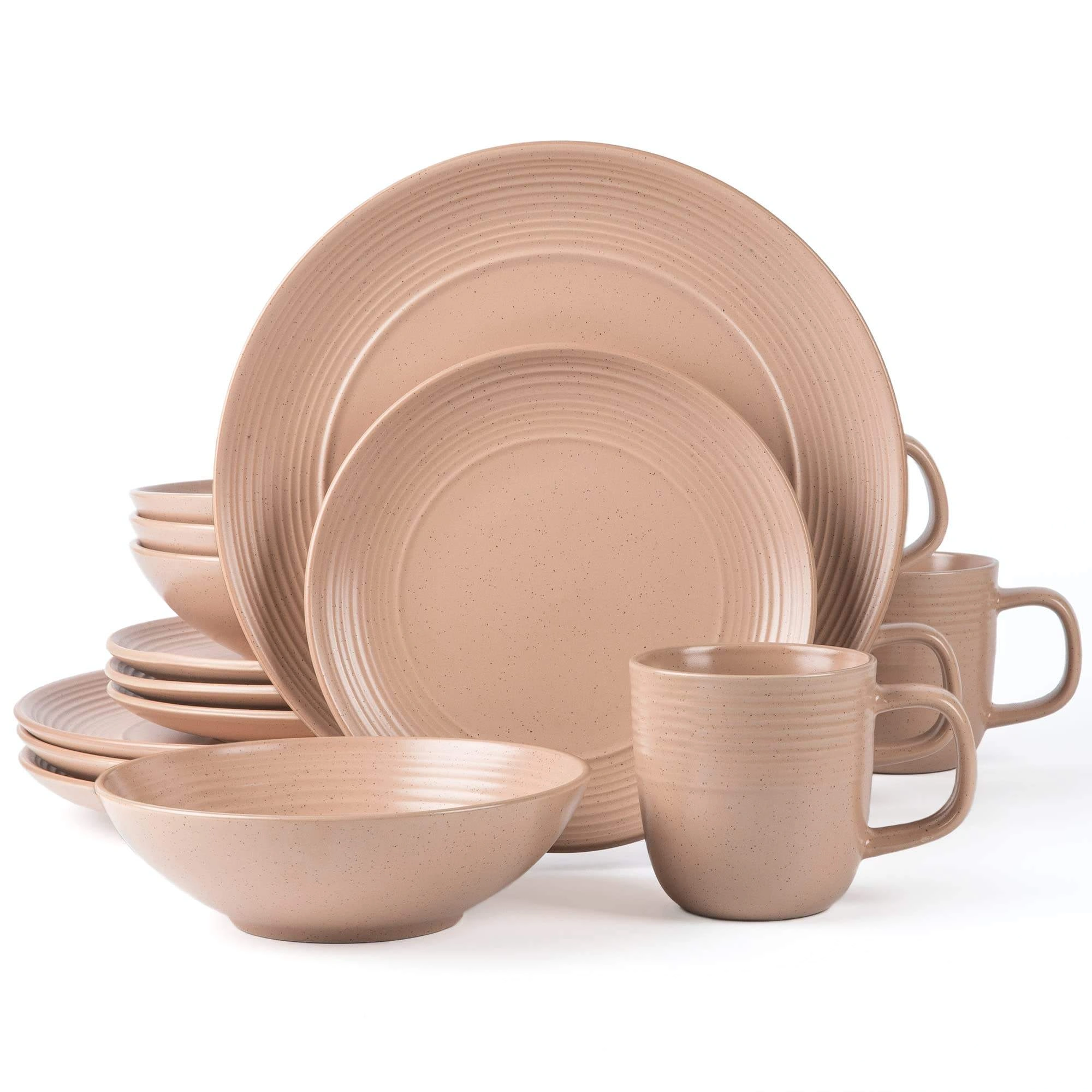 16pcs stoneware matte dinnerware set