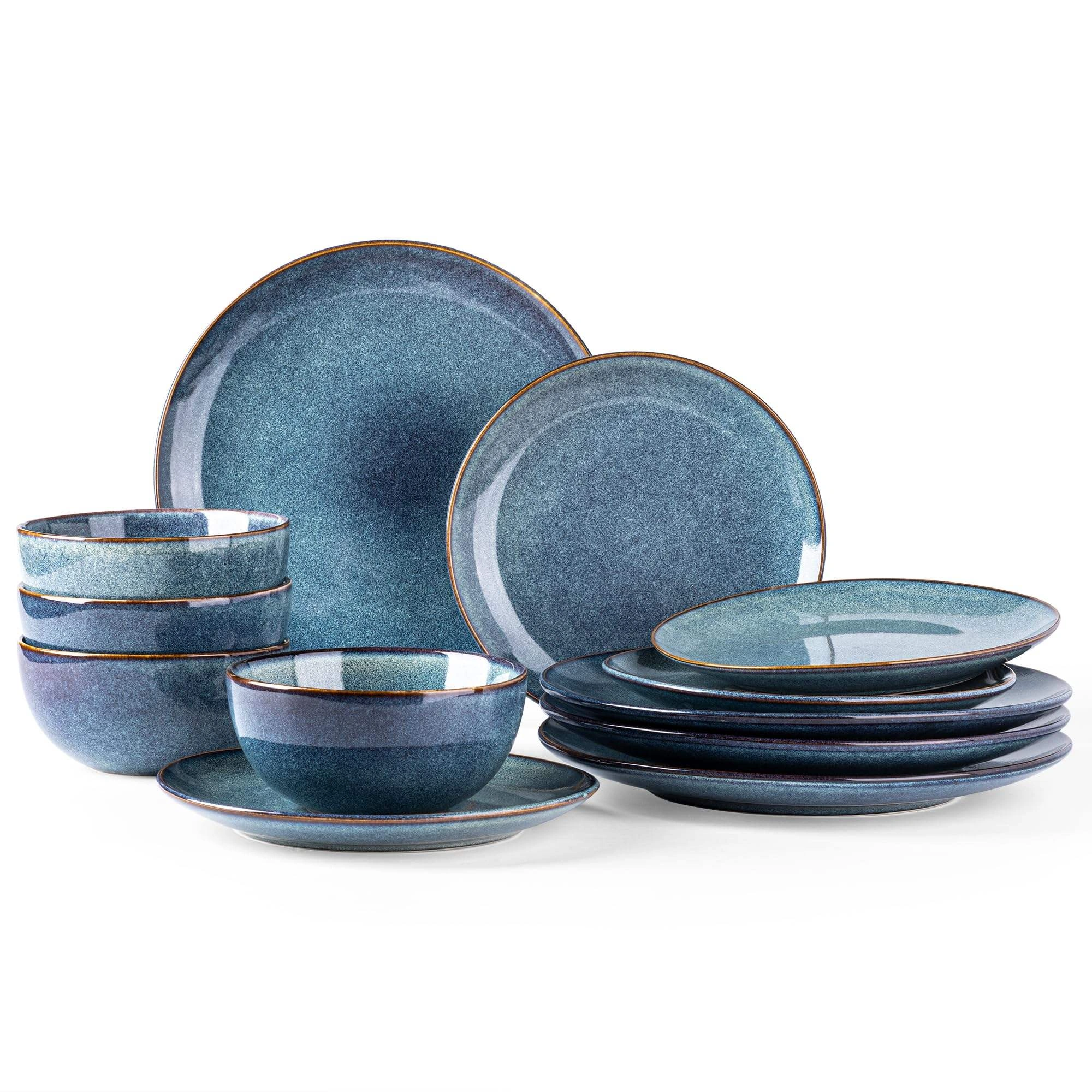 Elegant 12pcs ceramic dinnerware set