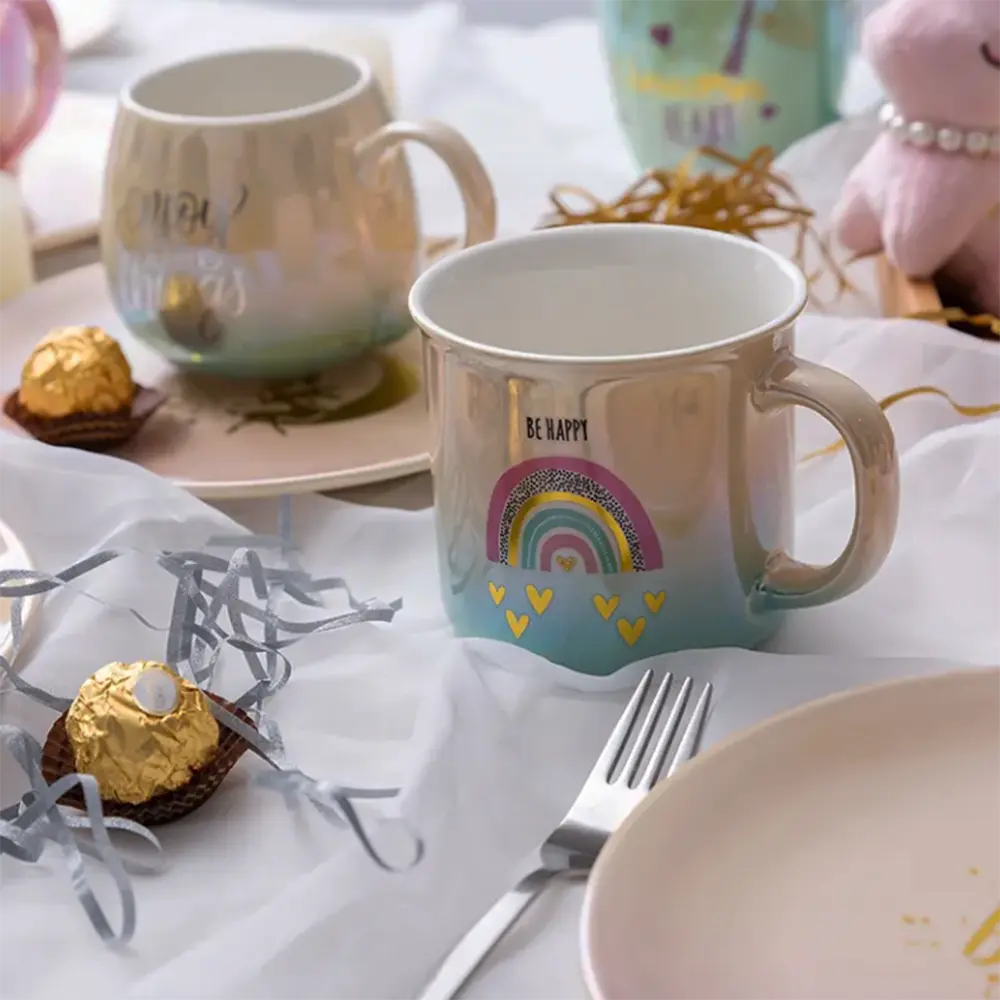 Glossy finish Rainbow Print Mug