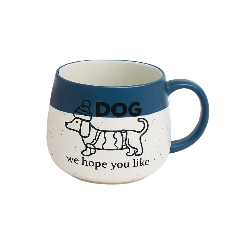 Set de mugs « I Love My Pet » en grès moucheté
