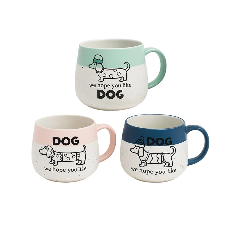 I Love My Pet Mug Set Speckled Stoneware Coffee Mug
