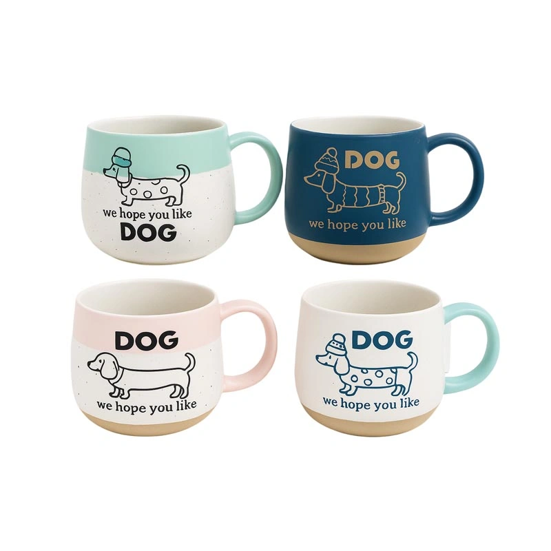 12oz Personalized Dog Mug Handmade Pottery Style