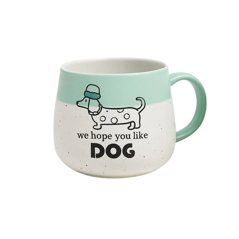 Set de mugs « I Love My Pet » en grès moucheté