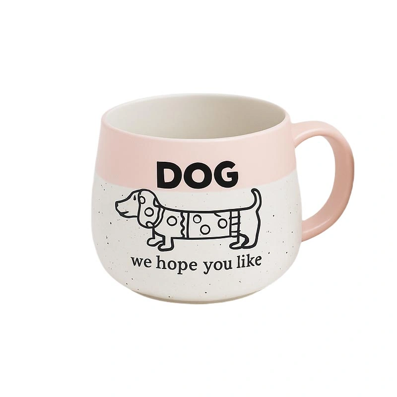 Set de mugs « I Love My Pet » en grès moucheté
