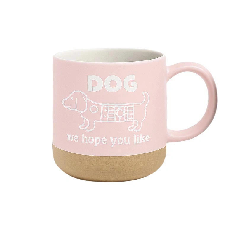 Doggos Steingut-Keramik-Kaffeetasse