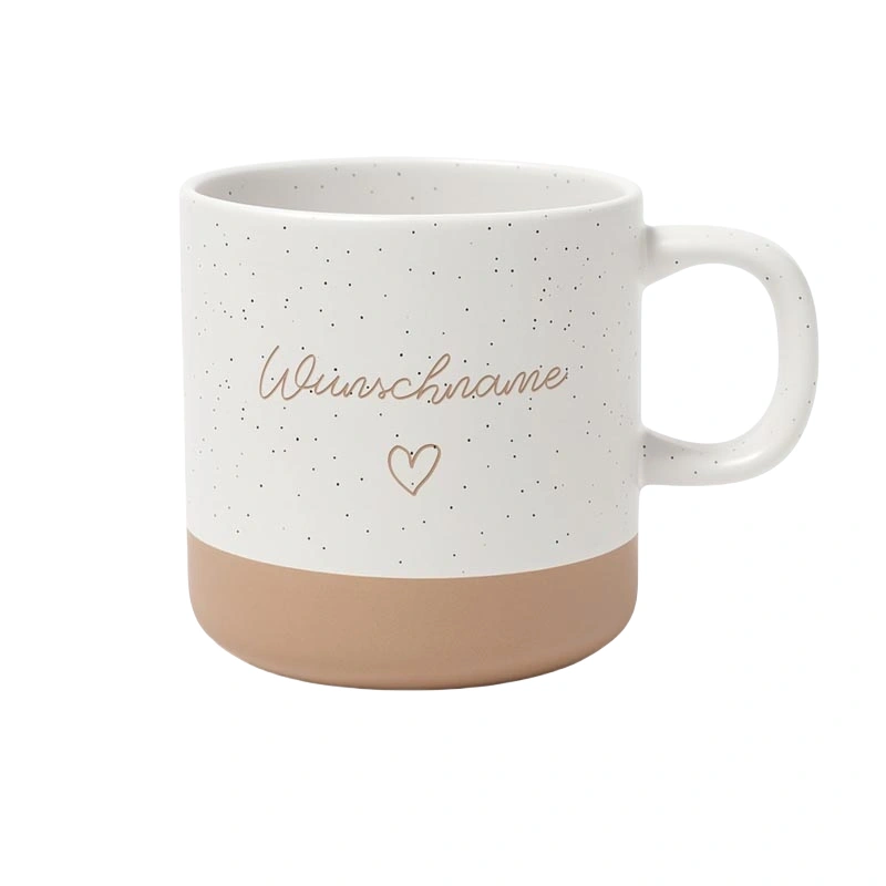 Customizable Ceramic Gift Mug Speckled Text Design