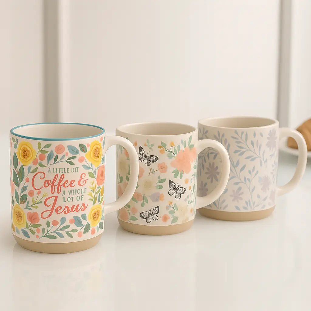 Floral Ceramic Mugs