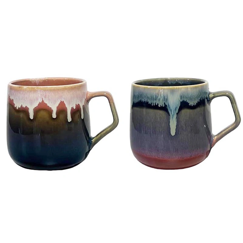 14 oz Artisan Style Reactive Glaze Stoneware Ceramic Mug