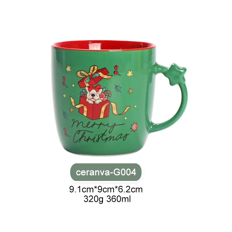 Set de Taza de Regalo Navideña Pre-Empacada con Decoración y Listón
