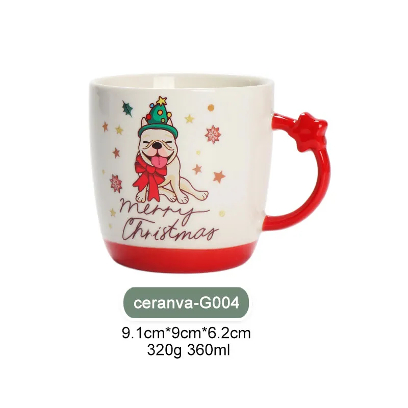 Set de Taza de Regalo Navideña Pre-Empacada con Decoración y Listón